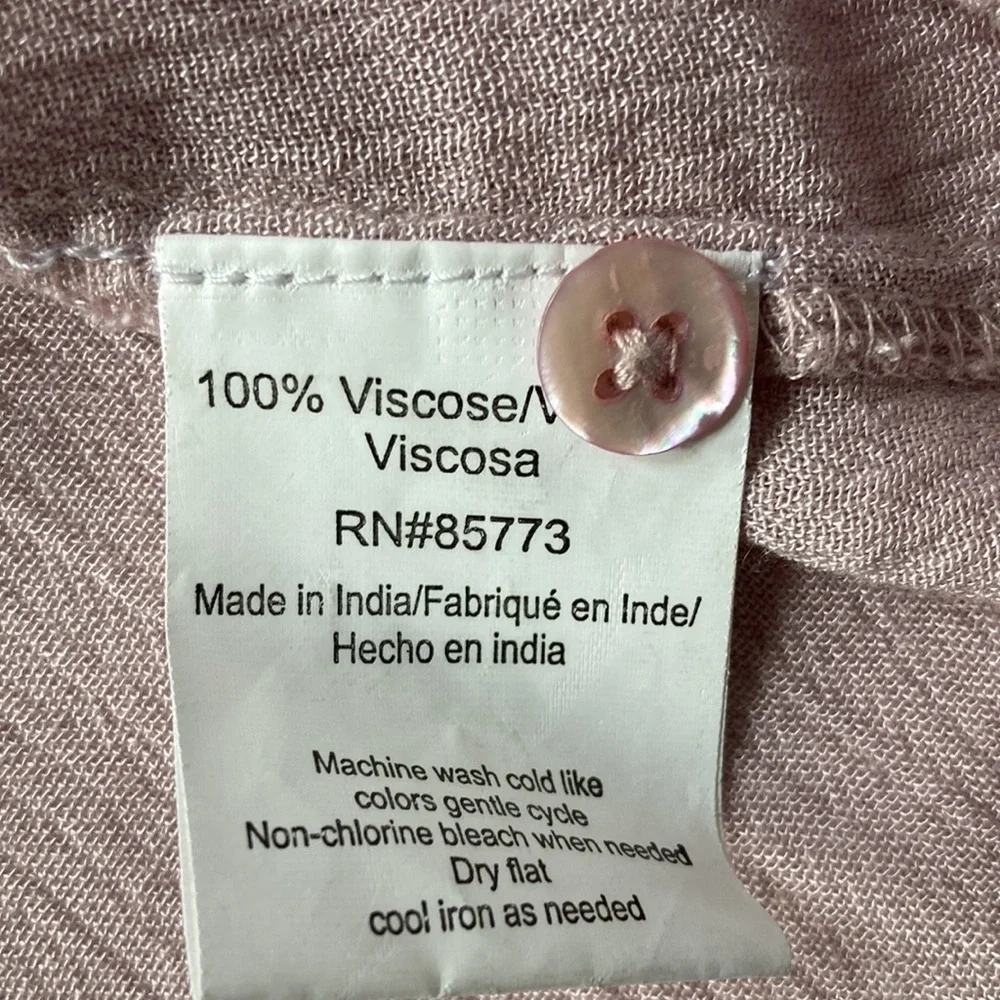 O’Neill Dusty rose button down top /blouse size XL - Picture 10 of 10